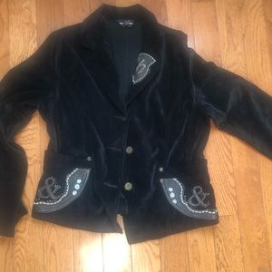 Black blazer with pants and skirt